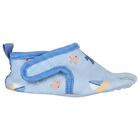 Baby Boys Blue Booties, 1, hi-res