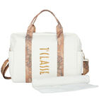 Ivory & Beige Logo Baby Changing Bag, 2, hi-res