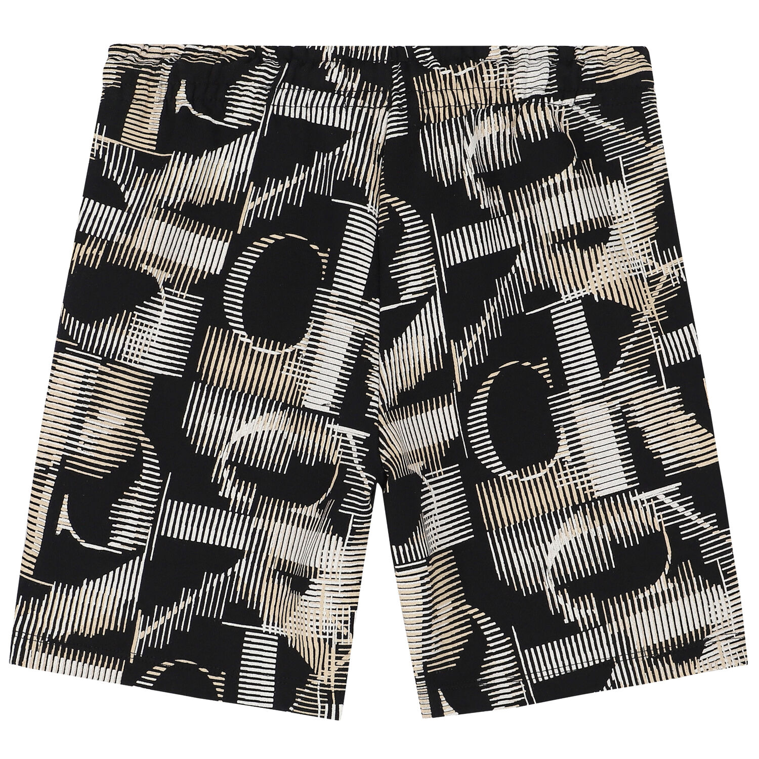 Boys Black Logo Shorts, 1, hi-res
