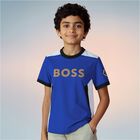 Boys Blue Logo T-Shirt, 1, hi-res
