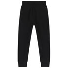 Boys Black Logo Joggers, 2, hi-res