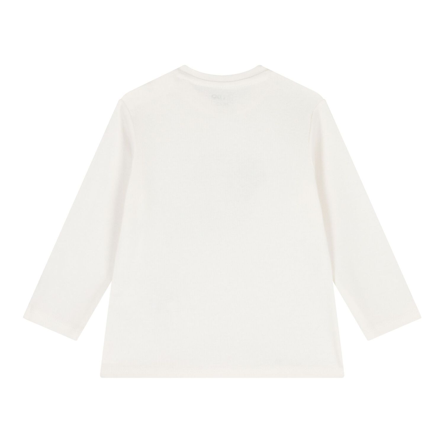 Baby Boys Ivory Teddy Bear Long Sleeve Top, 1, hi-res