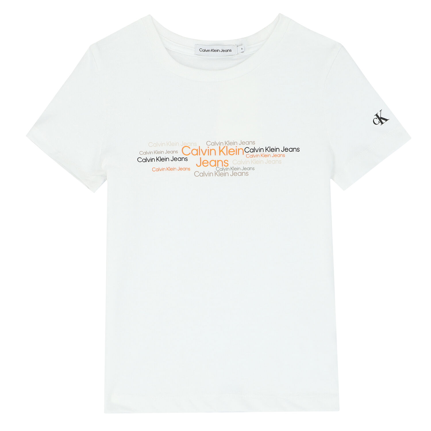 Boys White Logo T-Shirt, 1, hi-res image number null
