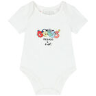 Baby Boys White Logo Bodysuits ( 3-Pack ), 1, hi-res