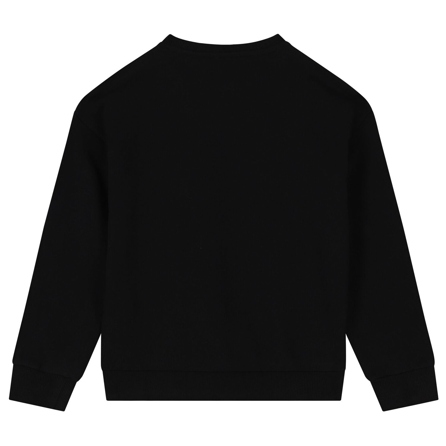 Girls Black Logo Sweatshirt, 1, hi-res