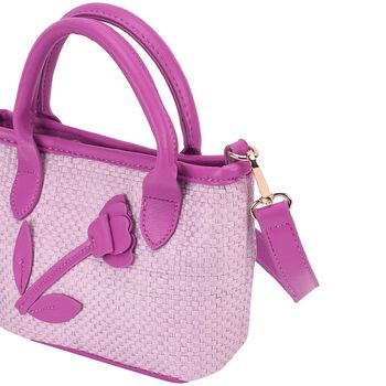 Girls Pink Flower Handbag (16cm)