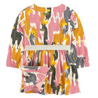 Girls Printed Cotton Dress, 1, hi-res