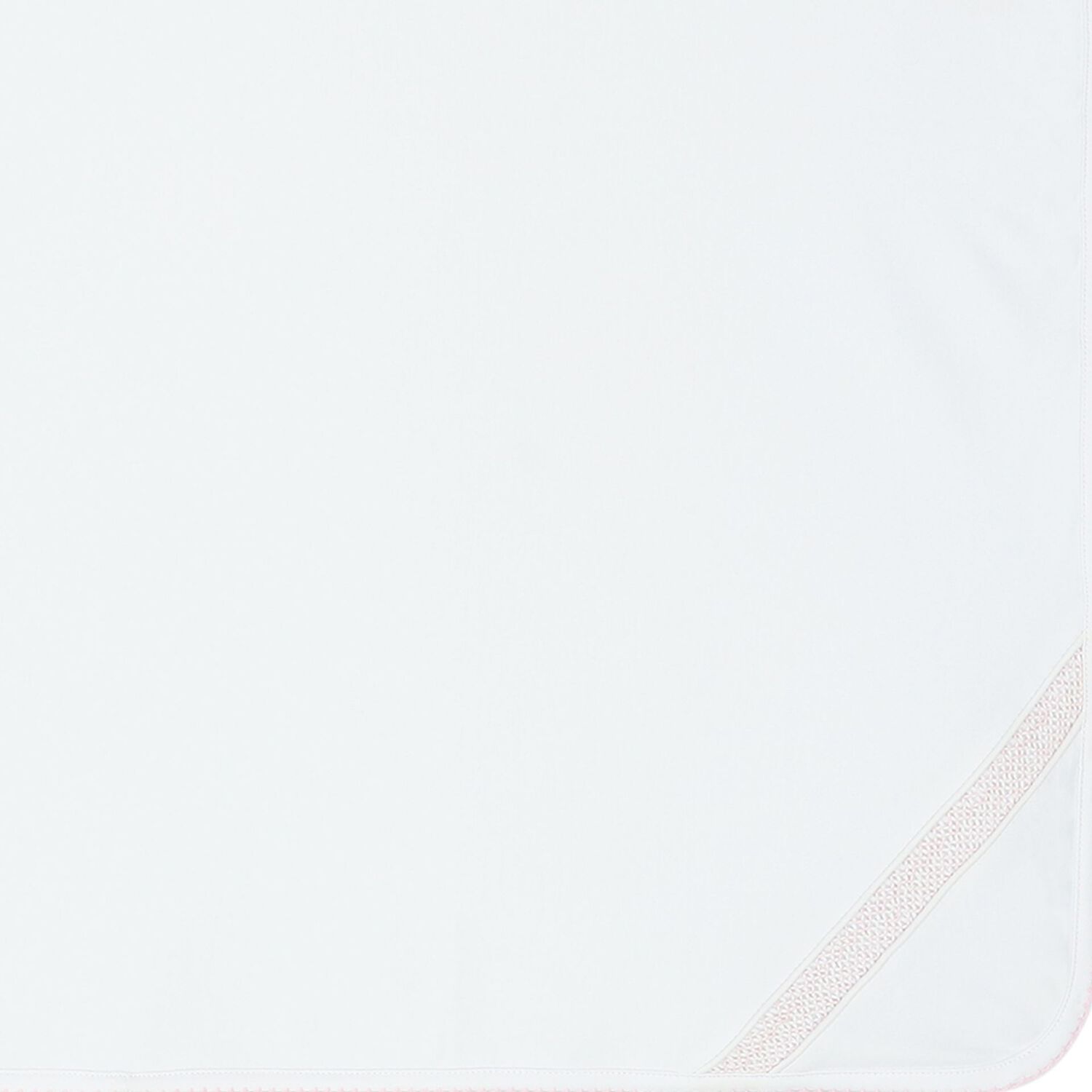 Baby Girls White & Pink Blanket, 1, hi-res image number null