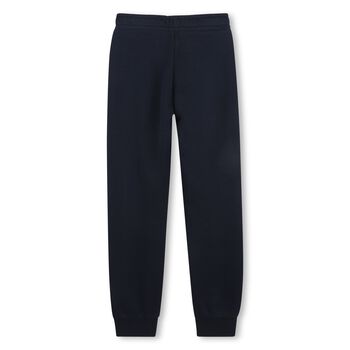 Boys Navy Blue Logo Joggers