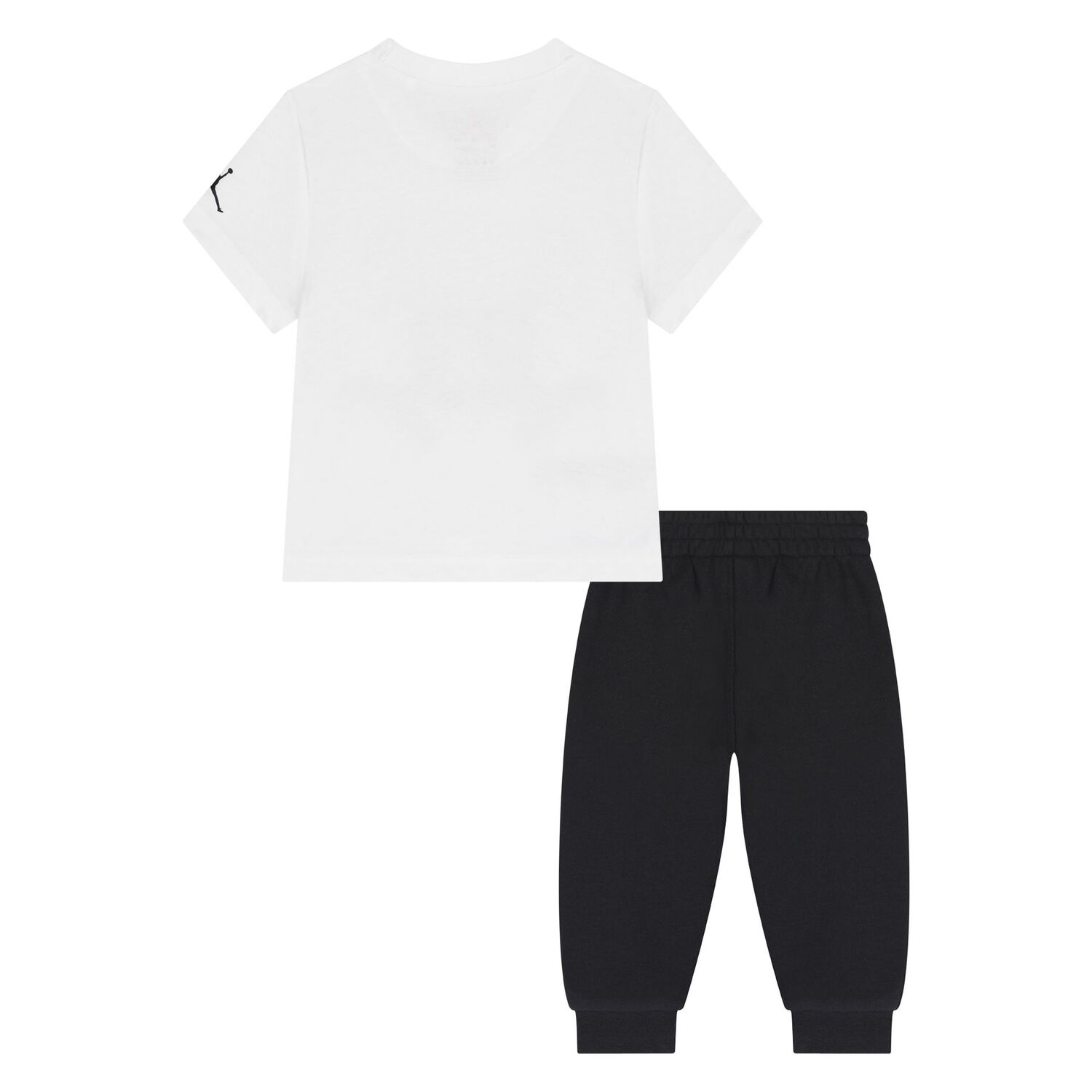 Younger Boys White & Black Jordan Trousers Set, 1, hi-res