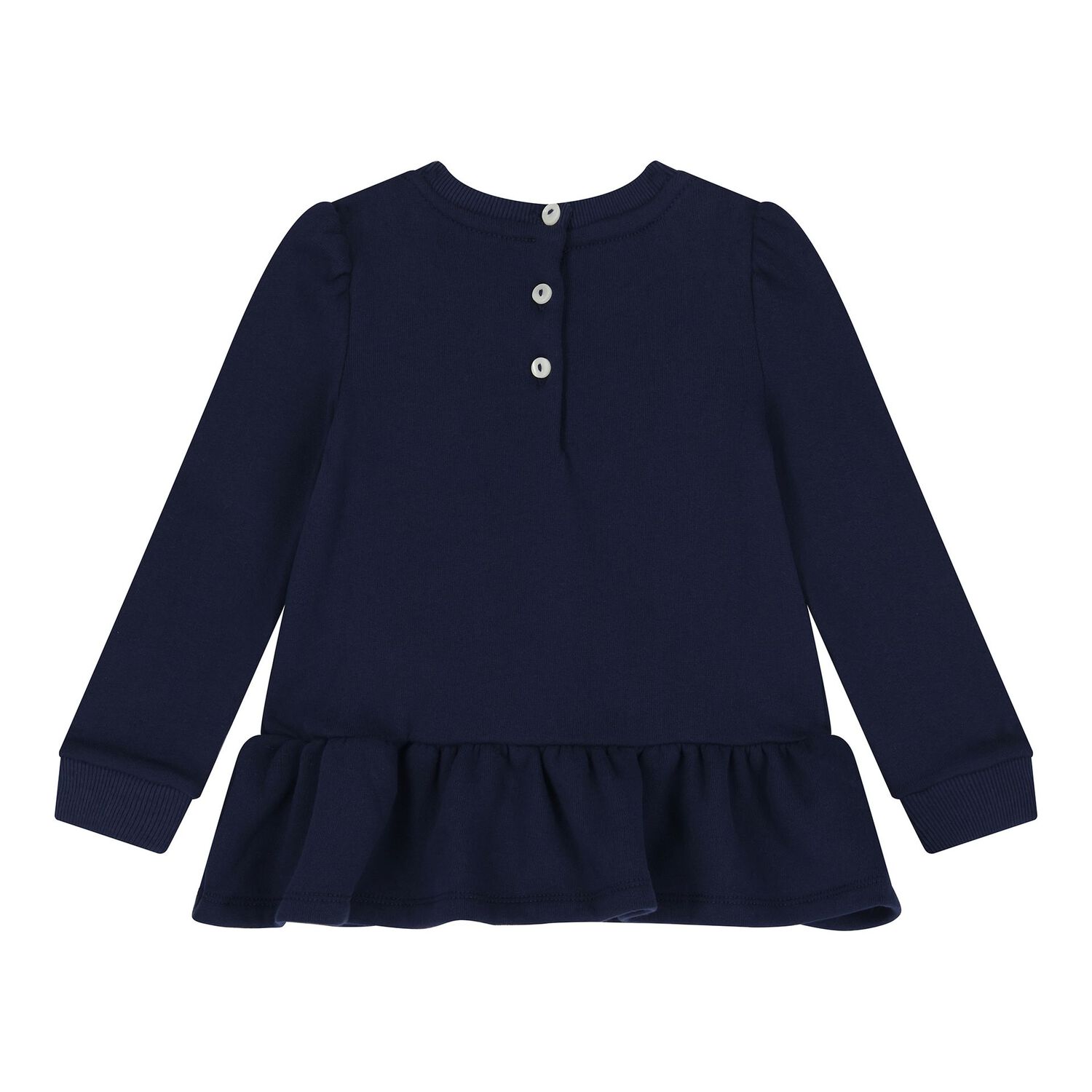 Baby Girls Navy Blue Teddy Bear Tracksuit, 1, hi-res