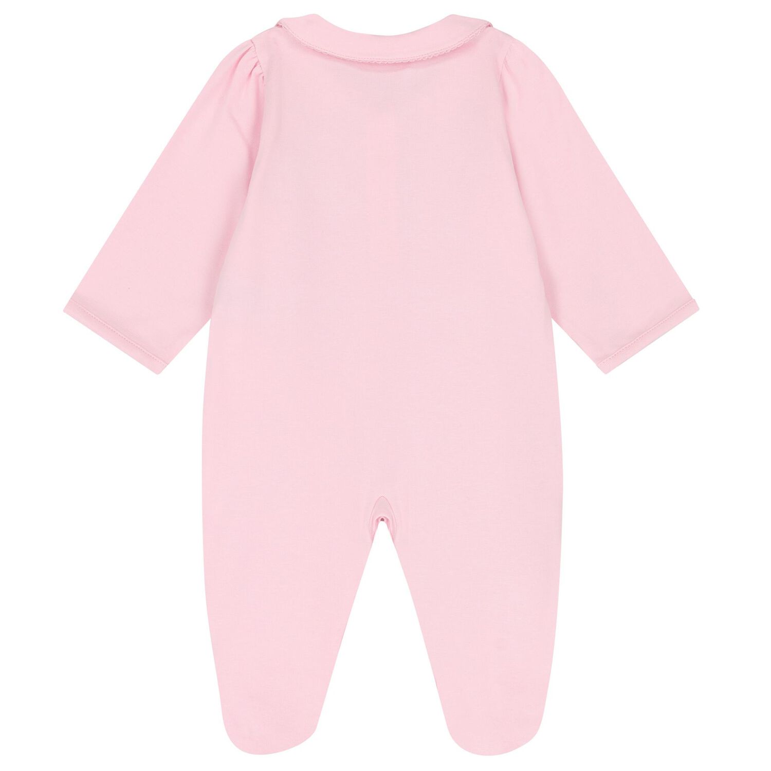 Baby Girls Pink Logo Babygrow, 1, hi-res
