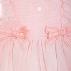 Baby Girls Pink Chiffon Bow Dress, 2, hi-res