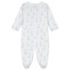 Ivory & Grey Just Giraffe Babygrow, 1, hi-res