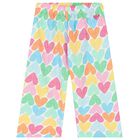 Girls Multi-Coloured Heart Trousers, 1, hi-res