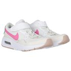 Girls White & Pink Nike Air Max Trainers, 2, hi-res
