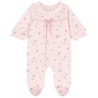 Baby Girls Pink Floral Babygrows ( 2-Pack ), 2, hi-res