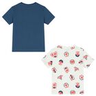 Boys White & Blue T-Shirts ( 2-Pack ), 1, hi-res