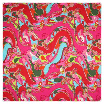 Baby Girls Pink Orchidee Logo Blanket