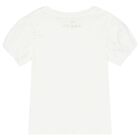Girls Ivory Ballerina T-Shirt, 1, hi-res