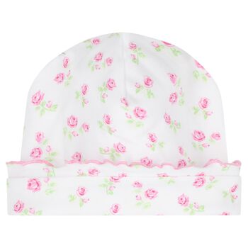 Baby Girls Pink Rosy Roses Hat