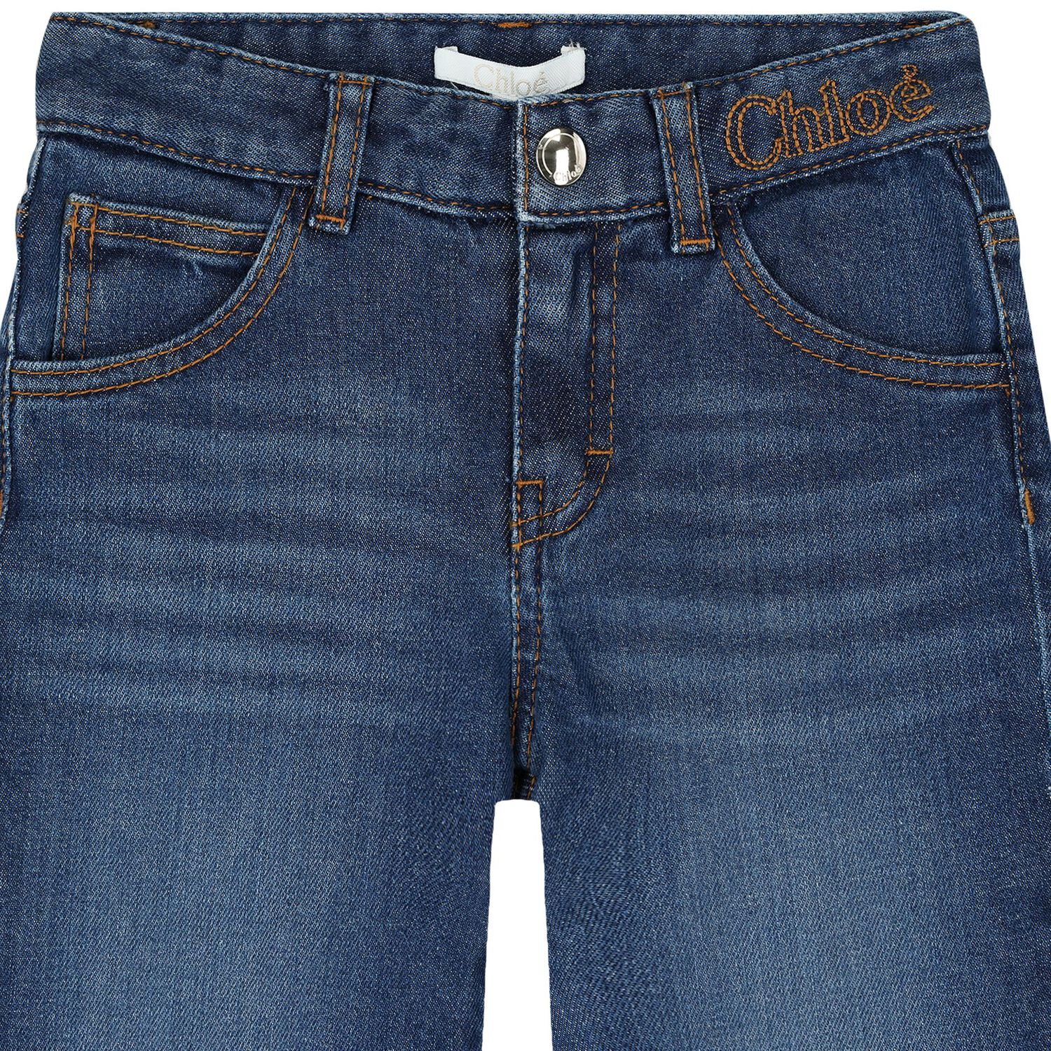 Girls Blue Logo Jeans, 1, hi-res image number null