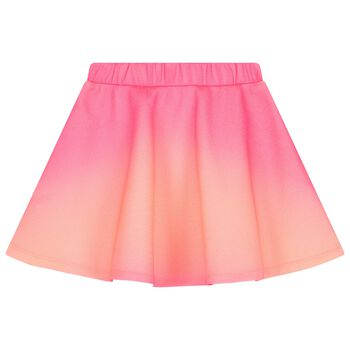 Girls Glittery Neon Pink Skirt
