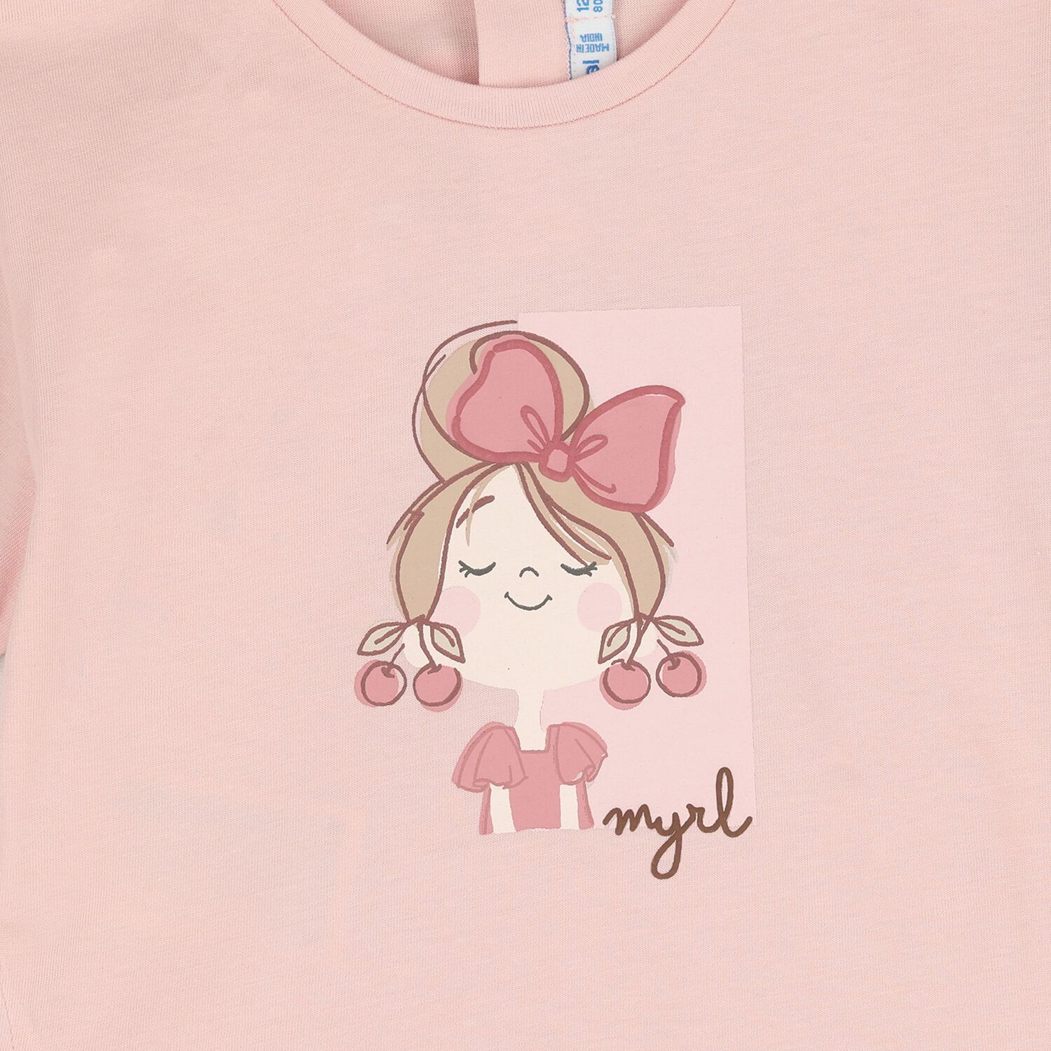 Younger Girls Pink & Yellow Shorts Set, 1, hi-res
