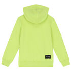 Boys Green Thunderbolt Hooded Top, 1, hi-res