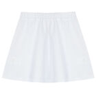 Girls White Geo Map Skirt, 1, hi-res
