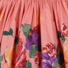 Girls Pink Floral Long Sleeve Dress, 1, hi-res