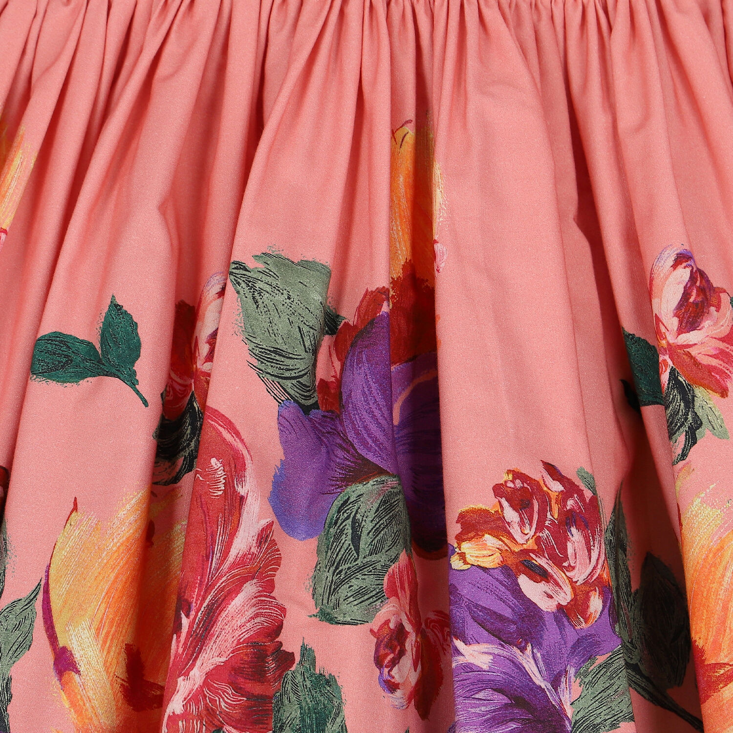 Girls Pink Floral Long Sleeve Dress, 1, hi-res