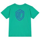 Boys Green & Blue Logo Shorts Set, 1, hi-res