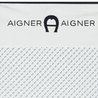 Baby Boys White & Navy Blue Logo Blanket, 3, hi-res