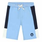 Boys Blue Logo Shorts, 3, hi-res