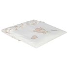 Baby Girls Ivory Teddy Bear Blanket, 1, hi-res