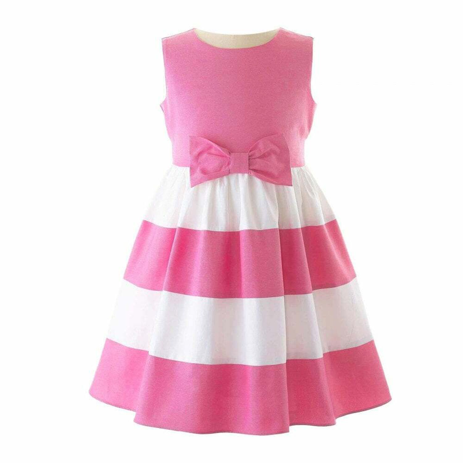 Girls Pink & White Dress, 1, hi-res image number null