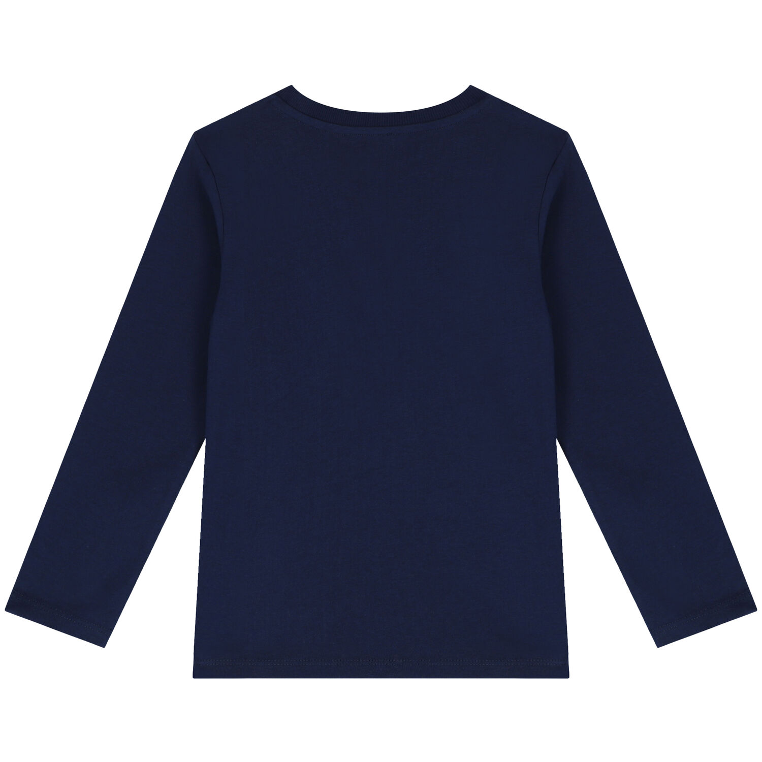 Girls Navy Blue Varsity Tiger Long Sleeve Top, 2, hi-res