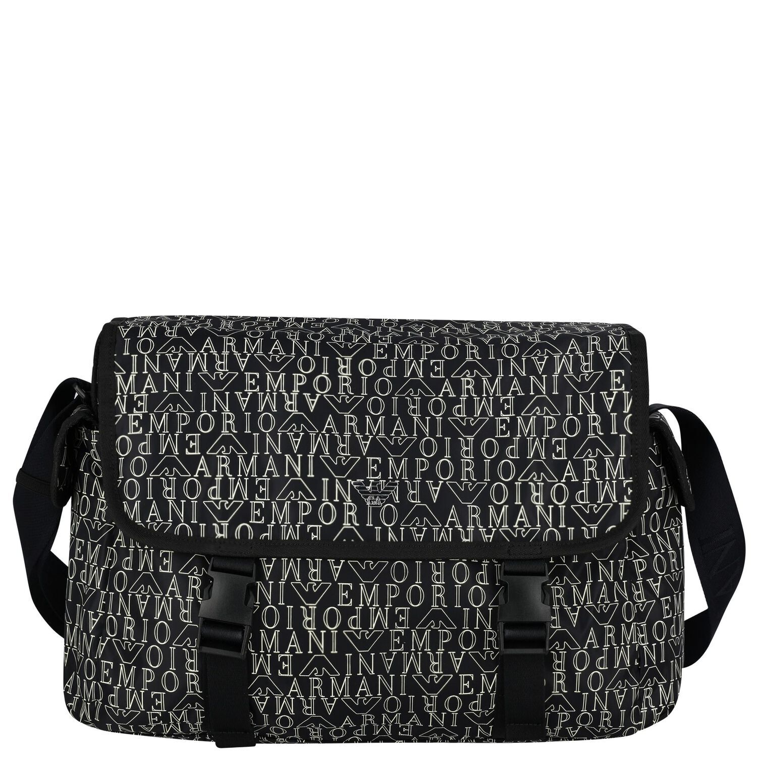 Navy Blue & White Logo Baby Changing Bag, 1, hi-res