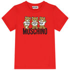 Red Teddy Bear Logo T-Shirt, 2, hi-res