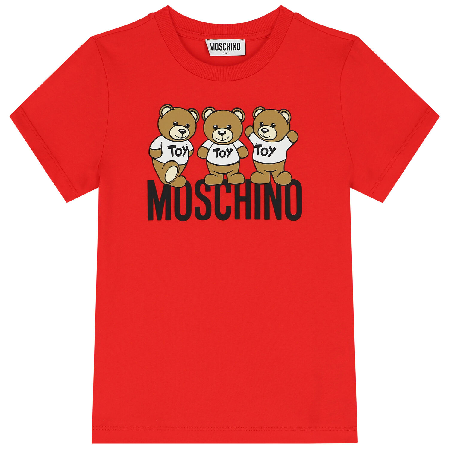 Red Teddy Bear Logo T-Shirt, 2, hi-res