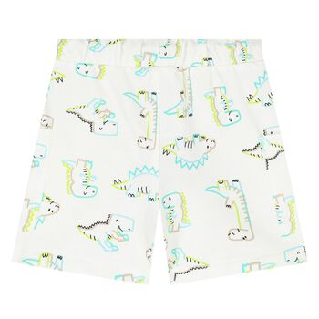 Younger Boys Ivory Dino Shorts