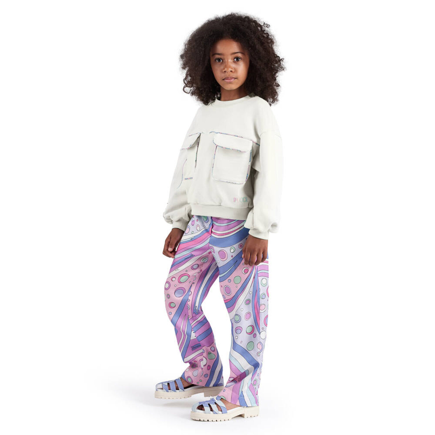 Girls Pink & Lilac Fontane Trousers, 1, hi-res