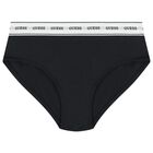 Girls Black Logo Bikini, 2, hi-res