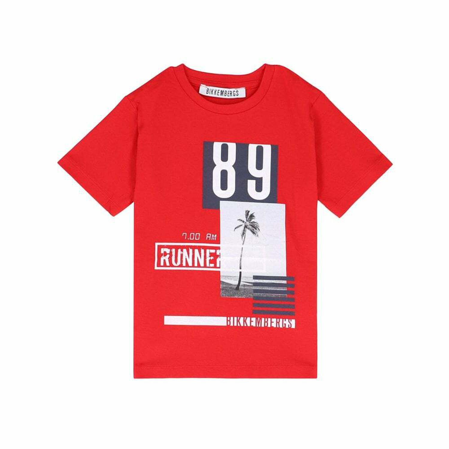 Boys Red Cotton T-shirt, 1, hi-res image number null
