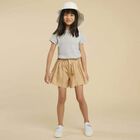 Girls Grey Logo T-Shirt, 1, hi-res