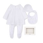 White & Beige Toile de Jouy Babygrow Gift Set, 1, hi-res