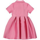 Girls Pink Satin Dress, 1, hi-res