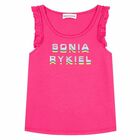 Girls Pink Logo Top, 1, hi-res