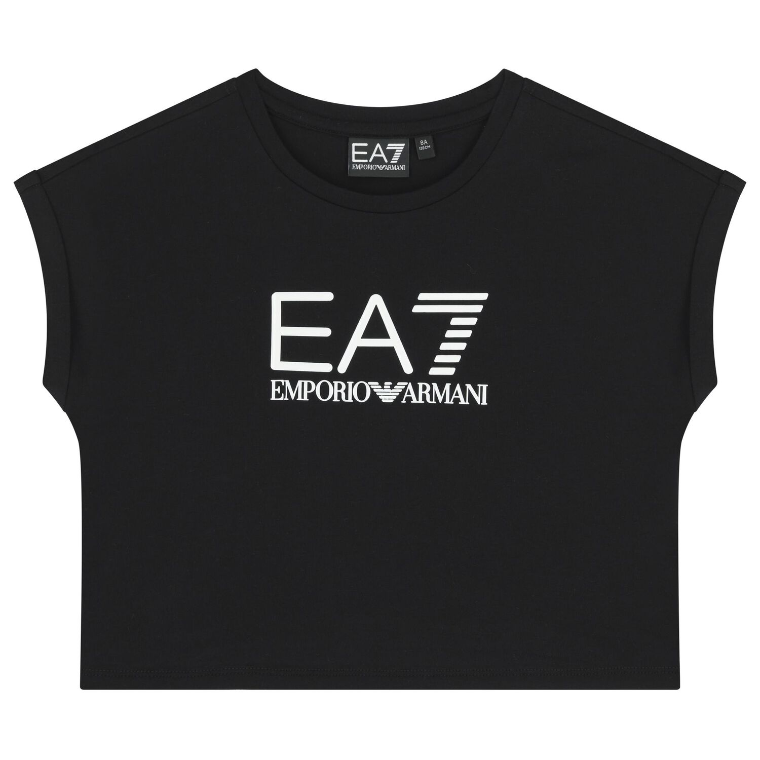 Girls Black Logo Shorts Set, 1, hi-res